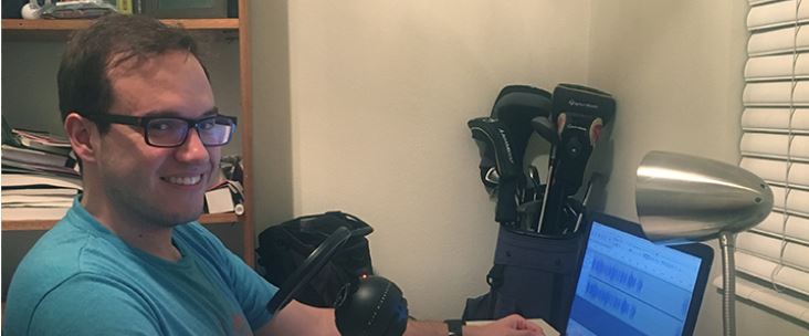 Phil Bennett at his computer