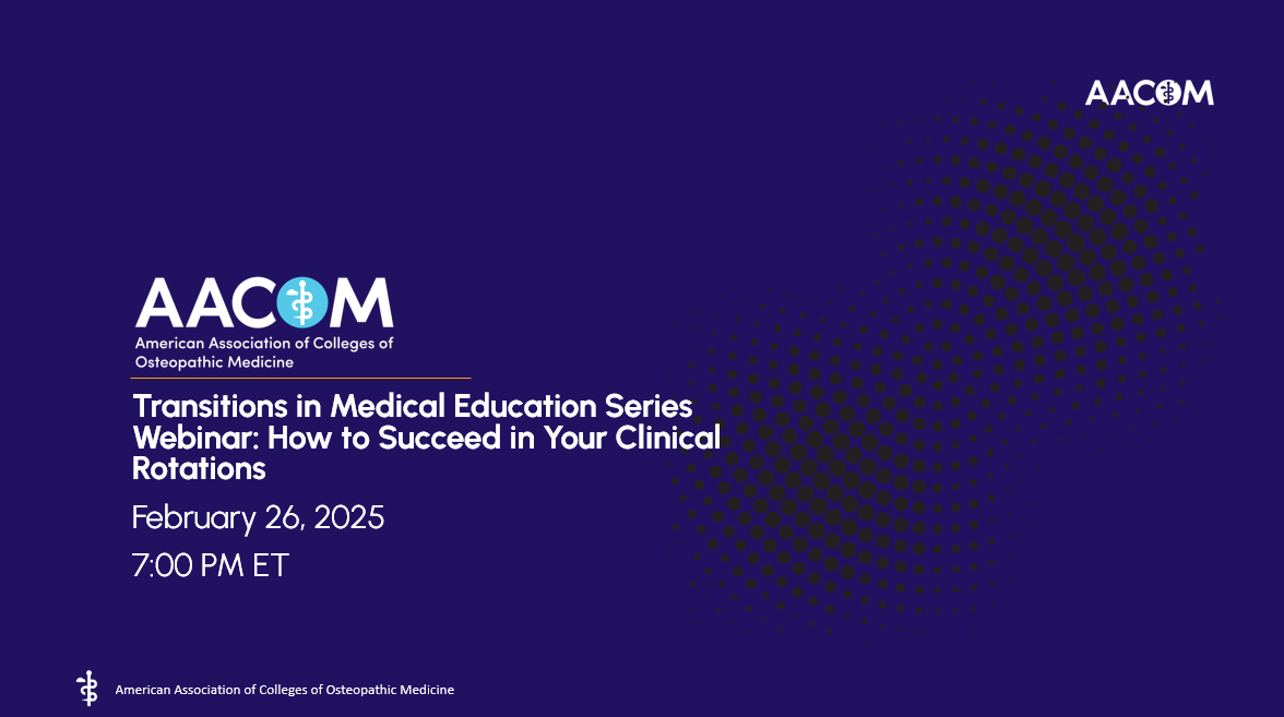 PPT cover slide "How to Succeed in Your Clinical Rotations"