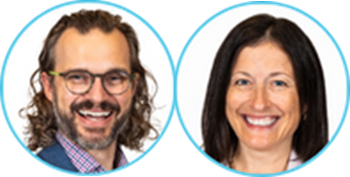 Spencer and Rodefeld smiling